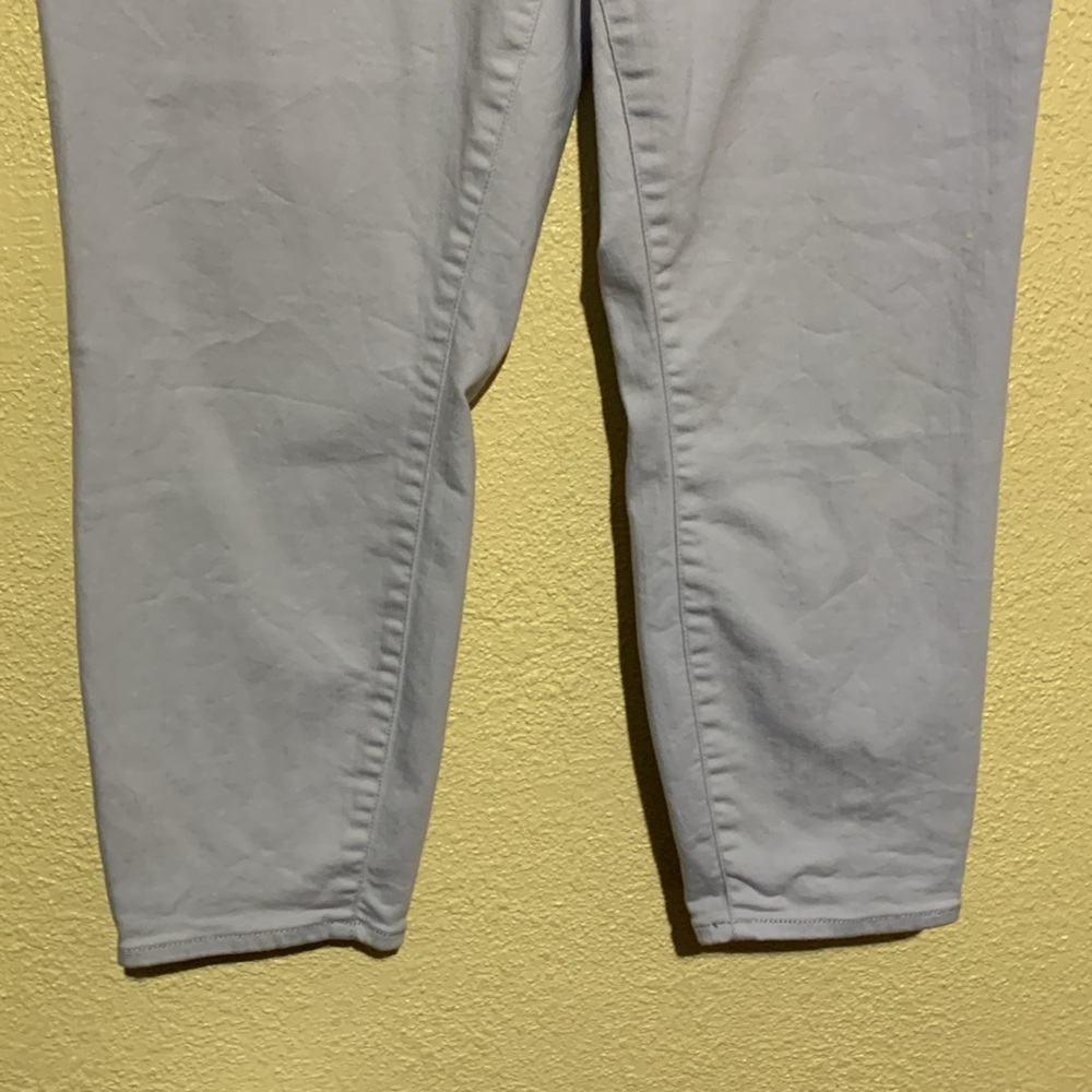 Talbots Capris Pants 14 Light Blue Jegging Crop Stretchy Cotton Rayon 5-Pocket - Picture 3 of 16